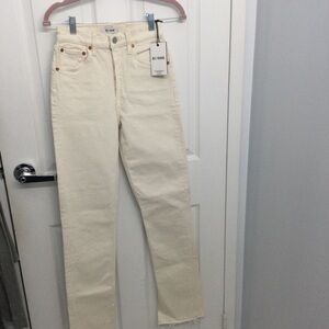 Re/Done Cream Jeans NWT